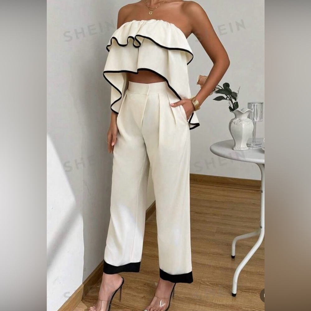 Shein 2 piece top/pant set